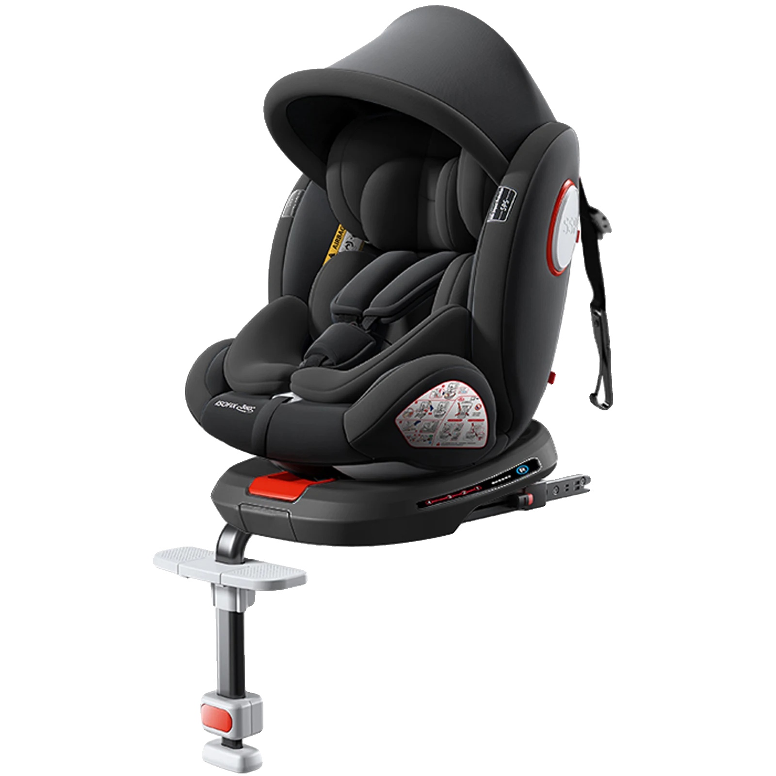 Kindersitz, 360° Drehung, Isofix-installation, Dpc007-schwarz