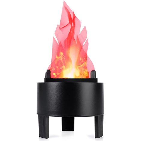 3d-led-lampe Mit Künstlicher Flamme – Flackernder Elektronischer Flammeneffekt – Dekoratives Accessoire Mit Simulierter Flamme