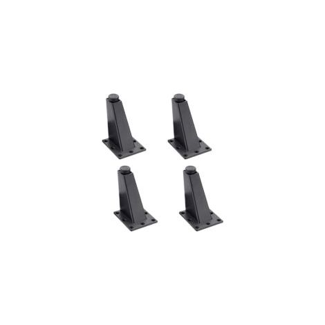 4 Stück Schwarze, Verstellbare Möbelbeine Aus Aluminiumlegierung - Sofatisch
