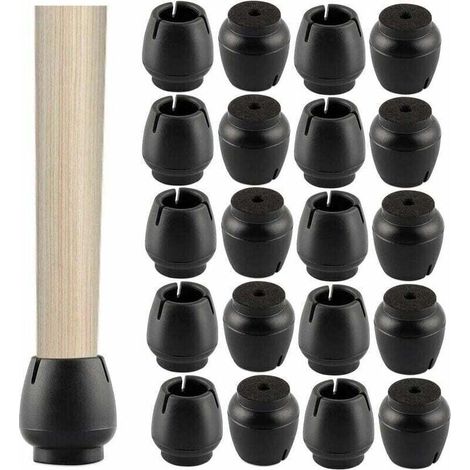 40-teiliges Set Silikon-stuhlbeinschoner, Rutschfest Und Kratzfest, Für Möbelbeine Im Innen- Und Außenbereich, Garten- Und Büromöbel, 12–16 Mm, Von D