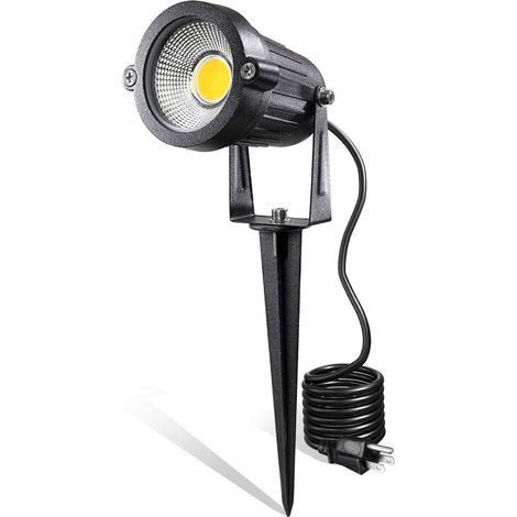 5w Led-gartenbeleuchtung – 240v Ac – Warmweiß (3000k) – Ip65 Wasserdicht – Mit Erdspieß Und 1,5m Kabel (1 Stück)