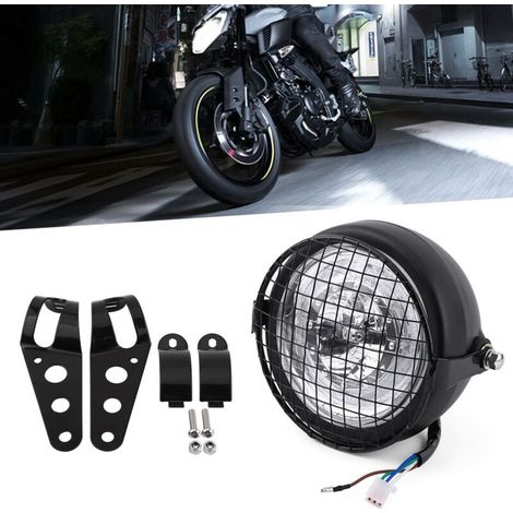 6,5-zoll-led-scheinwerfergrill-seitenabdeckung Mit Halterung Für Cafe Racer