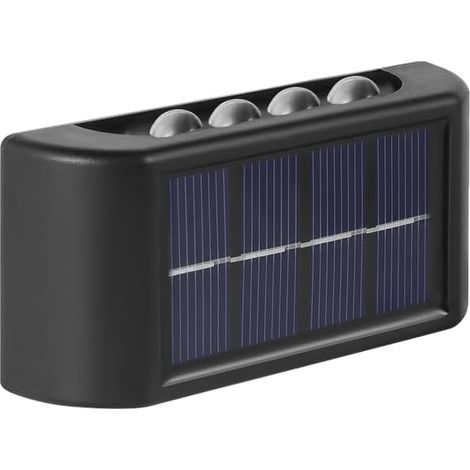 8-led-solar-außenleuchte (nach Oben Und Unten Gerichtet), Solar-garagenleuchte, Ip65 Wasserdichte Sicherheitsleuchte Für Den Außenbereich, Kabellose Außenleuchte, Solar-sicherheitsleuchte Für Hof, Lag