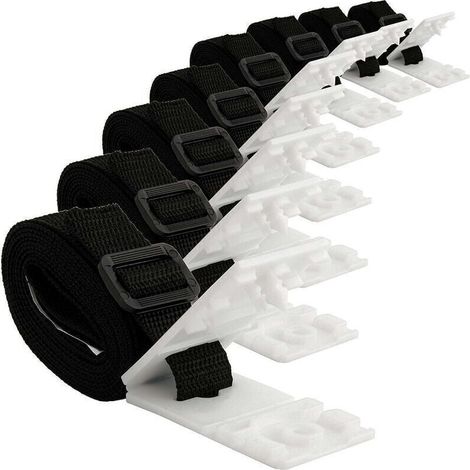 8-teiliges Poolabdeckungs-aufrollset Mit Gurten Und Clips Für Solar-poolabdeckungsaufroller, Für Solar-aufrollrohre In Eingelassenen Pools...debuns