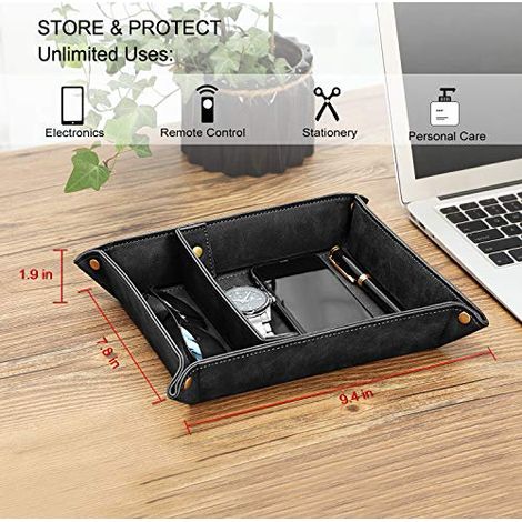 Abnehmbares 2-stöckiges Regal Mit Ablagen Zur Aufbewahrung Von Tabletts, Nachttisch- Oder Schminktischregal, Schwarz.