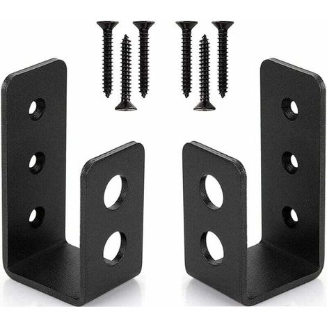 2er-pack Robuste Türhalter Aus Stahl Für 2 X 4-türen - U-förmige Sicherheitsstange