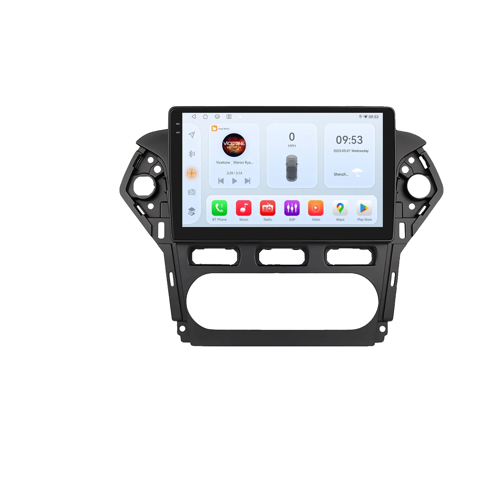 Autoradio, Touchscreen-display, Multimedia-player, Kompatibel Mit Ford Mondeo 2010-2014, Qs8 (8gb 128gb)