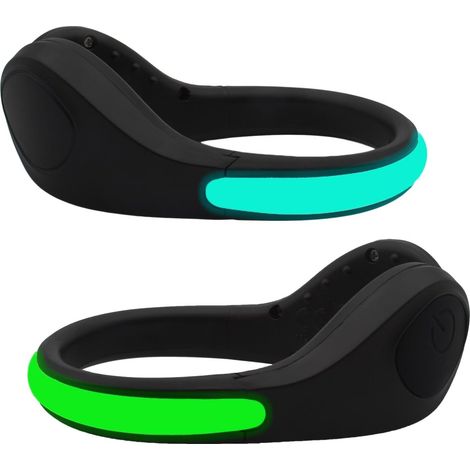 Ansteckbare Schuhlichter (2 Stück) - Reflektierende Sicherheitslichter Für Nächtliches Laufen, Joggen, Radfahren Und Spazierengehen, Rgb-farbwechsel Mit Dauerlicht- Und Blinkmodus.