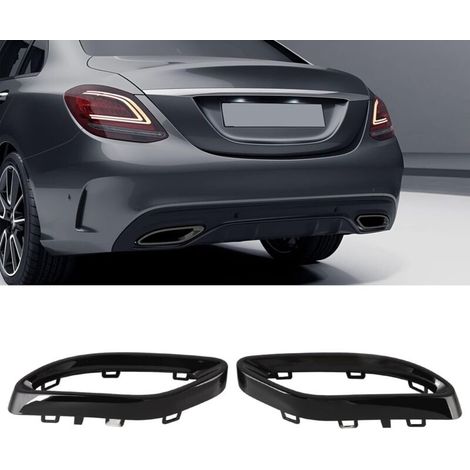 Auspuffrohrabdeckungen - 1 Paar Schwarze Auspuffrohrabdeckungen Für Mercedes Benz Abce Glc Cls-klasse W177 W247 W205 W213 X253 C257
