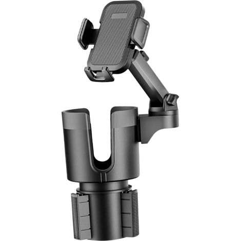 Ausziehbare Autotelefonhalterung Mit Adapter. Praktische Integrierte Ablagefläche Für Becher Und Handy.