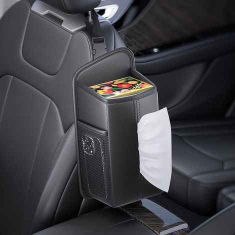 Auto-handtuchhalter Aus Kunstleder – Kopfstütze – Mit 2 Netztaschen – Bietet Platz Für 150 Handtücher