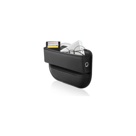 Auto-organizer, Stauraum Für Den Autositz, Mittelkonsolentasche Aus Pu-leder Für Handy, Schlüssel, Karten (schwarz, 1 Stück)