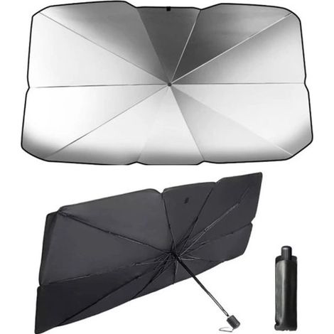 Auto-sonnenschutz – Faltbarer Windschutzscheiben-sonnenschutz – 130 Cm – Uv-schutz – 140 Cm X 80 Cm