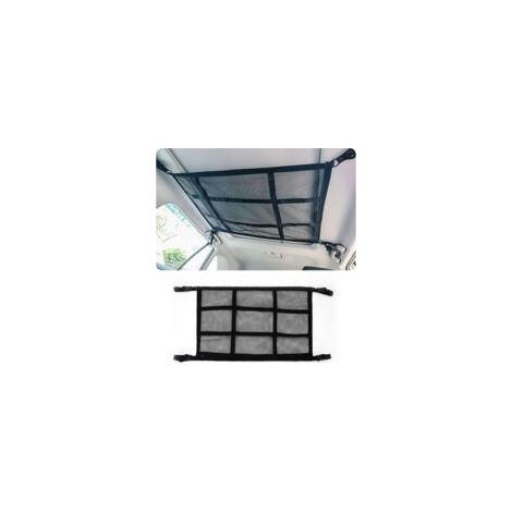Autogepäcknetz 90×65 Cm, Doppellagiges Dachgepäckfach Mit Reißverschluss, Großes Fassungsvermögen Für Decken Und Zubehör