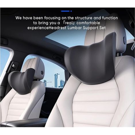 Autokissen, Ergonomisches Kopfstützenkissen, 360° Verstellbar, Geeignet Für Lange Fahrten In Suvs/vans