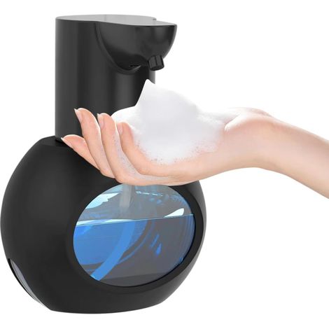 Automatischer Schaumseifenspender 420 Ml (15 Oz), Berührungslos, Zur Wandmontage, In 4 Stufen Einstellbar, Wiederaufladbar Mit Sensor, Für Küche Und Bad, Schwarz.