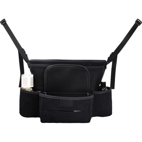 Autositz-organizer, Hänge-aufbewahrungstasche Für Die Vordersitze Mit Halterung Für Getränke Und Handy, Stoff, Rückenlehnenschutz, 36 X 25 Cm, Von Debuns