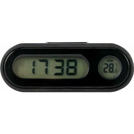 Autouhr, Digitale Autouhr Mit Thermometer, Mini-armaturenbrettuhr (digitale Autouhr), Von Debuns