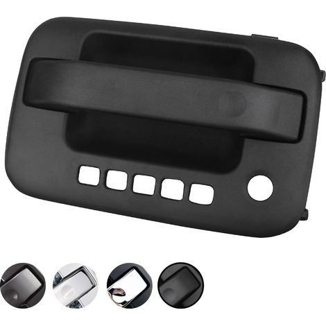 Außentürgriff - Kompatibel Mit Ford F150 (2004-2014) Und Lincoln Mark Lt (2006-2014) - Außentürteile - Mit Tastaturlöchern (schwarz)