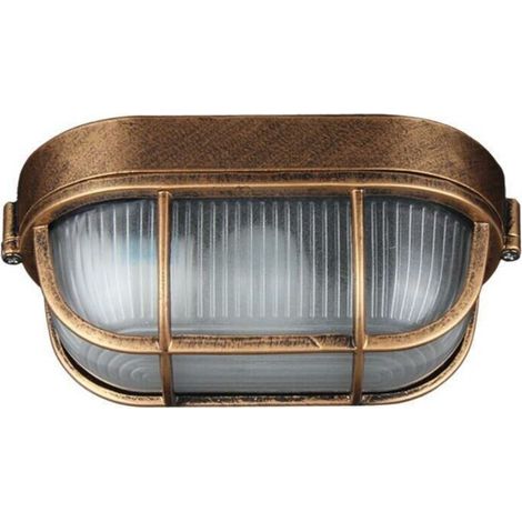 Außenwandleuchte, Industrielle Retro-bootsleuchte, Bullaugenlampe, Elliptische Deckenleuchte, Wandleuchte, Für Den Innen- Und Außenbereich, E27, Von Debuns