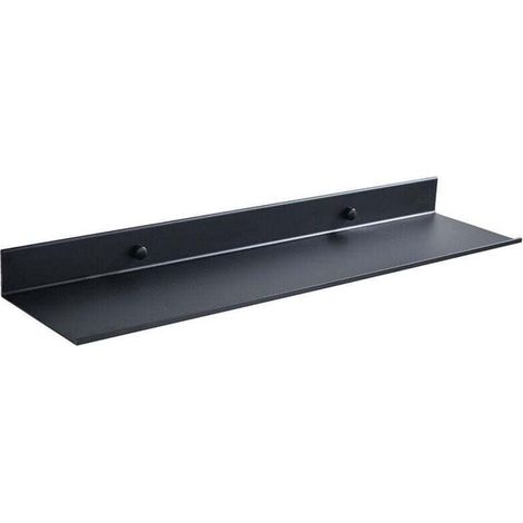 Badezimmerregal, Schwarzes Aluminium-badezimmerregal, Platzsparendes Wandregal, Ablage, Schminktisch-wandablage, Aafgvc