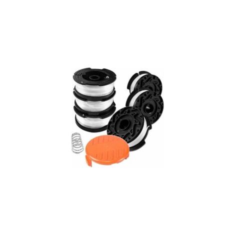 Black & Decker Trimmerfadenspule, 6 Spulen Faden Mit 1 Abdeckung Und 1 Feder