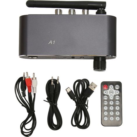 Bluetooth 5.2-audiokonverter, Hifi-funkempfänger, 3,5-mm-cinch-aux-ausgang Für Fernseher, Mikrofon, Verstärker