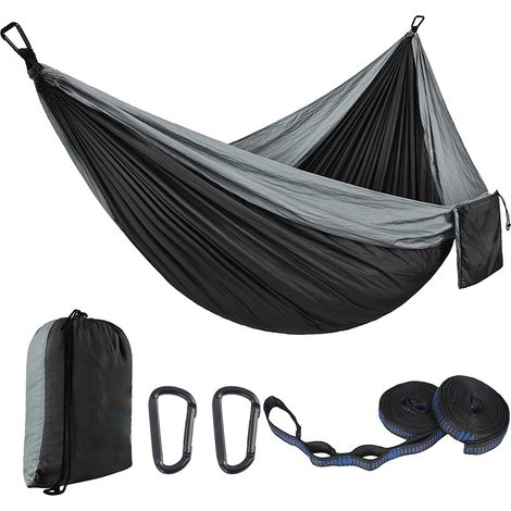 Camping-hängematte – Ultraleichte Und Tragbare Hängematte Aus Fallschirmseide (mit Zwei Baumgurten) – Einzelne Reisehängematte Aus Nylon, Ideal Für Camping, Wandern Und Outdoor-abenteuer