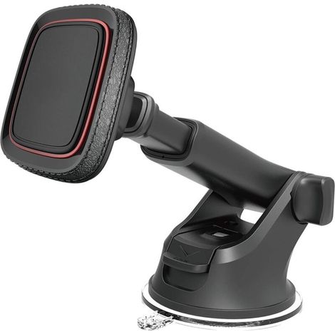 Debuns Magnetische Autohalterung Für Handys, Zur Montage An Armaturenbrett/windschutzscheibe, Autohalterung Mit Verstellbarem Teleskoparm, 6 Starke Magnete Für Alle Mobiltelefone