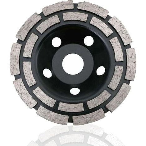 Diamantschleifscheibe, 180 X 22,2 Mm, Zweireihig, Universell Einsetzbar Zum Schleifen Von Beton, Stein, Granit, Estrich Und Mauerwerk.