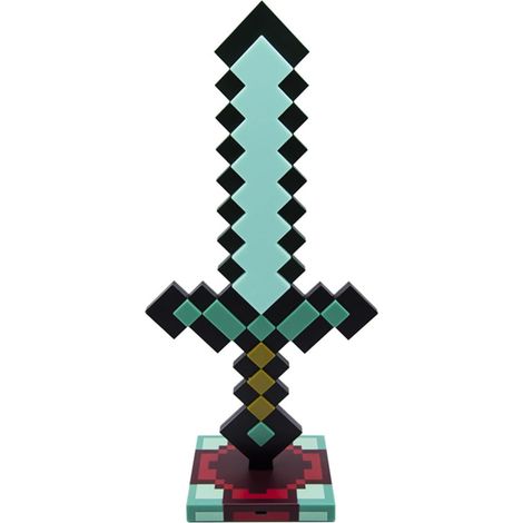 Diamond Sword 14-zoll Usb-led-tischnachtleuchte – Dekorativ, Unterhaltsam, Sicher Und Ideal, Um Eine Warme Atmosphäre Im Bett Zu Schaffen.