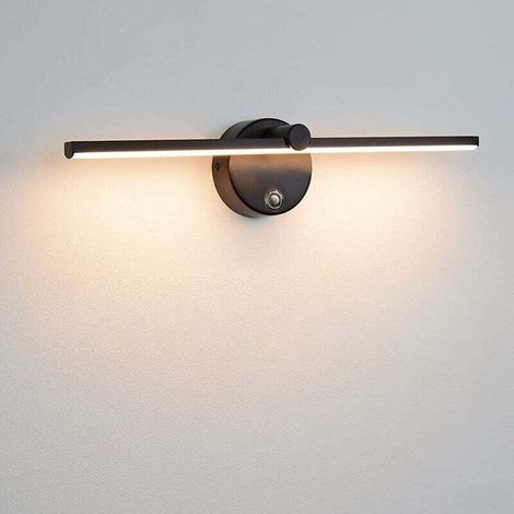 Dimmbare Led-spiegelleuchte Mit Schalter, 300° Drehbare Badezimmerwandleuchte, 8 W 4000 K Led-spiegellampe...debuns