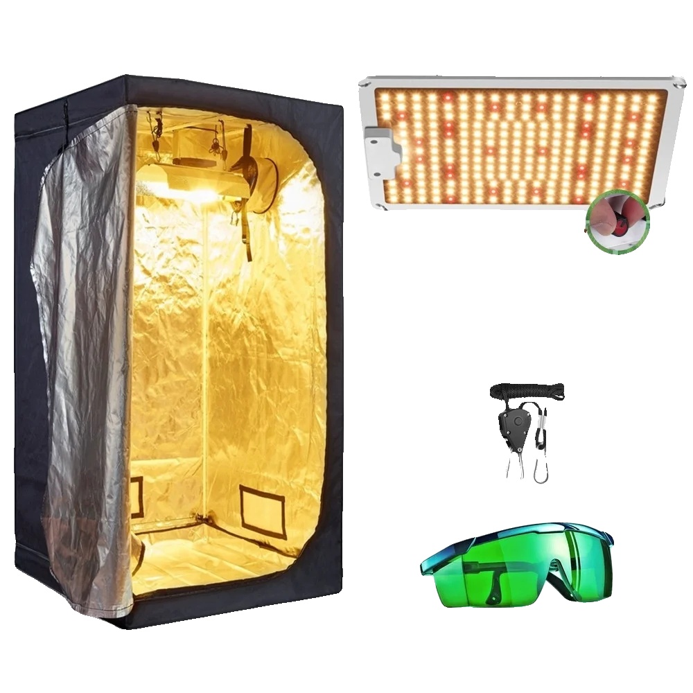 Wachszelt-kit, Led-wachslampen, Hydrokultursystem, Zeltsets E-a, 60x60x140cm Kit