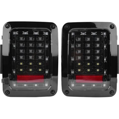 Ein Paar Automatische Led-rückleuchten Mit Bremslichtern Für Jeep Wrangler Jk 07-16, Von Debuns