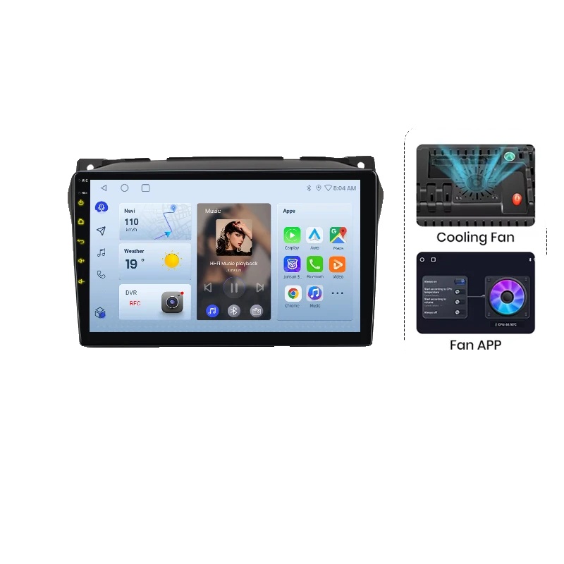 Autoradio, Multimedia-unterstützung, Lenkradsteuerung, Kompatibel Mit Suzuki Alto 2009-2016, Px1 (2gb 64gb)