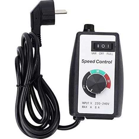 Ej.life Drehzahlregler, Universeller Elektronischer Drehzahlregler Für Motorlüfter Und Kanallüfter (eu 230 V)