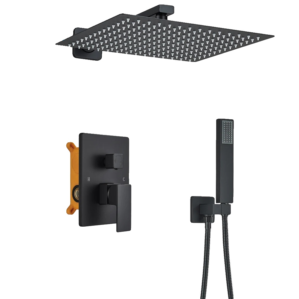 Duschset, Wandmontage, Duale Steuerungsfunktion, Wand 12 Zoll A