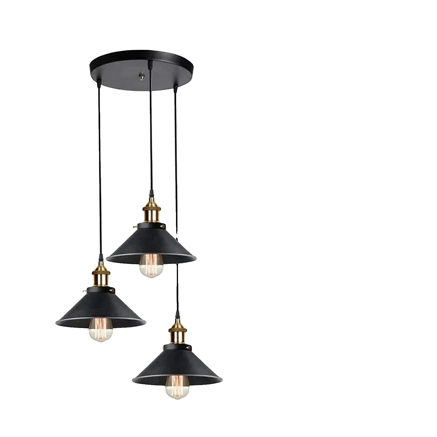 Pendelleuchte, Vintage-design, 3 Lichtquellen, A8001, L