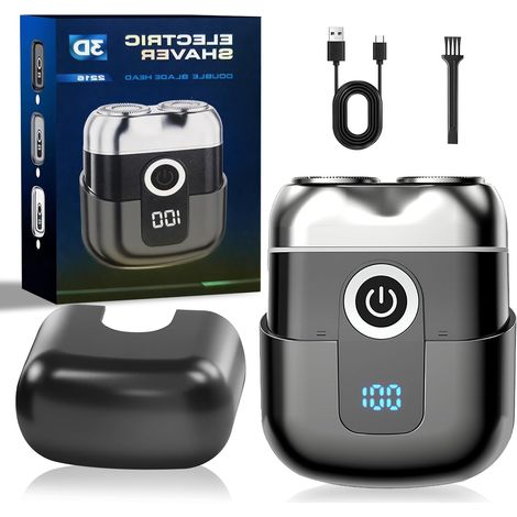 Elektrische Rasierer Für Herren, Mini-elektrorasierer Für Herren, Barttrimmer Für Herren, Ausklappbare Trimmer, Usb-c-schnellladefunktion – Tragbares Design, Ideal Für Reisen Und Zuhause