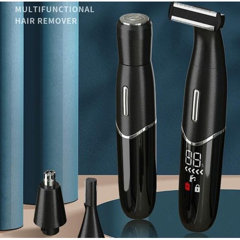 Elektrisches 4-in-1-haarentfernungsgerät Für Damen Und Herren – Rasierer, Augenbrauentrimmer, Gesichtshaartrimmer, Nasenhaartrimmer – Usb-aufladbar Und Wasserdicht
