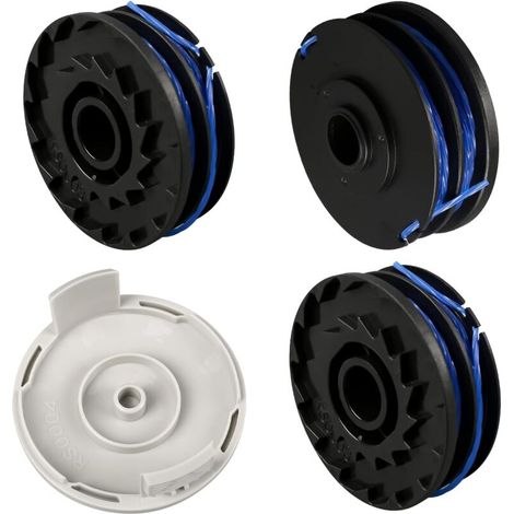 Ersatzspule Für Ryobi Freischneider Rlt4027, Rlt4125, Rlt5027, Rlt6030, Rlt5127, Rlt6130 – 5132002670 (3 Spulen + 1 Kappe) 1,6 Mm X 8,3 M
