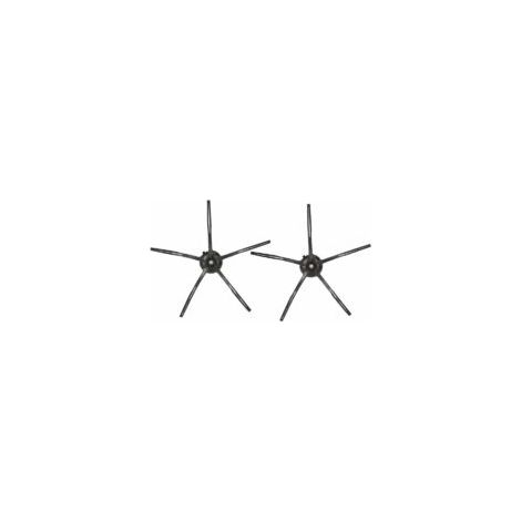Ersatzteile Für 3-armige Seitenbürsten Für Xiaomi Roborock S6 S5 E35 E2 Saugroboter (2 Stück, Schwarz)