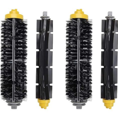 Ersatzteile Kompatibel Mit Irobot Roomba Staubsaugern Der 600er Serie: 690, 980, 670, 660, 651, 650, 630, 614, 595, 585, 564 Und 552. Inhalt: 2 Paar Bürsten Und Eine Flexible Bürste.
