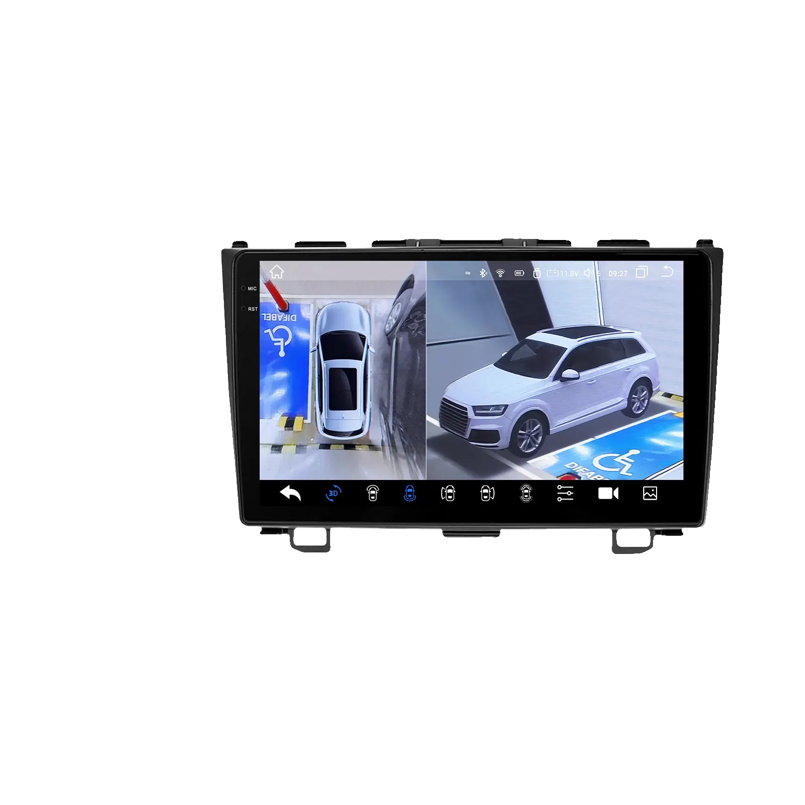 Autoradio, Touchscreen, Smartphone-kompatibilität, Kompatibel Mit Honda Crv Cr-v 2007 - 2011, 360kamera Qs8