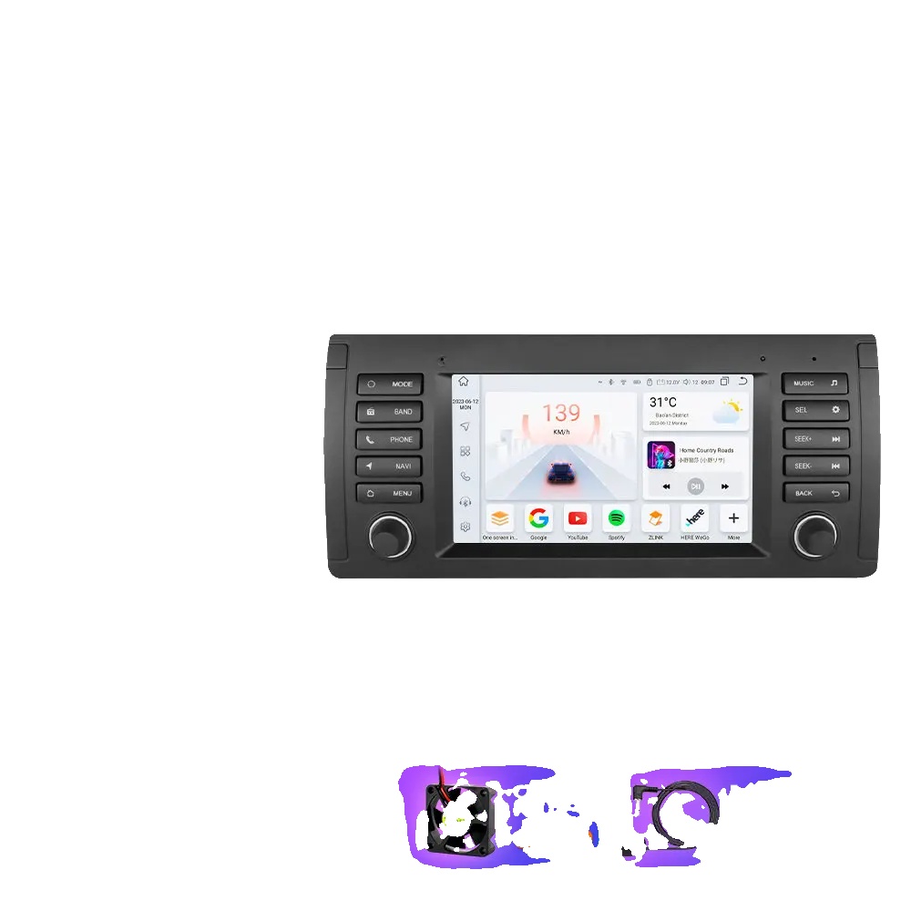 Multimedia-autoradio-system, Displaygröße, Kompatibel Mit Bmw 5er E39 1996-2003, S4 (8kern 4g 32g)