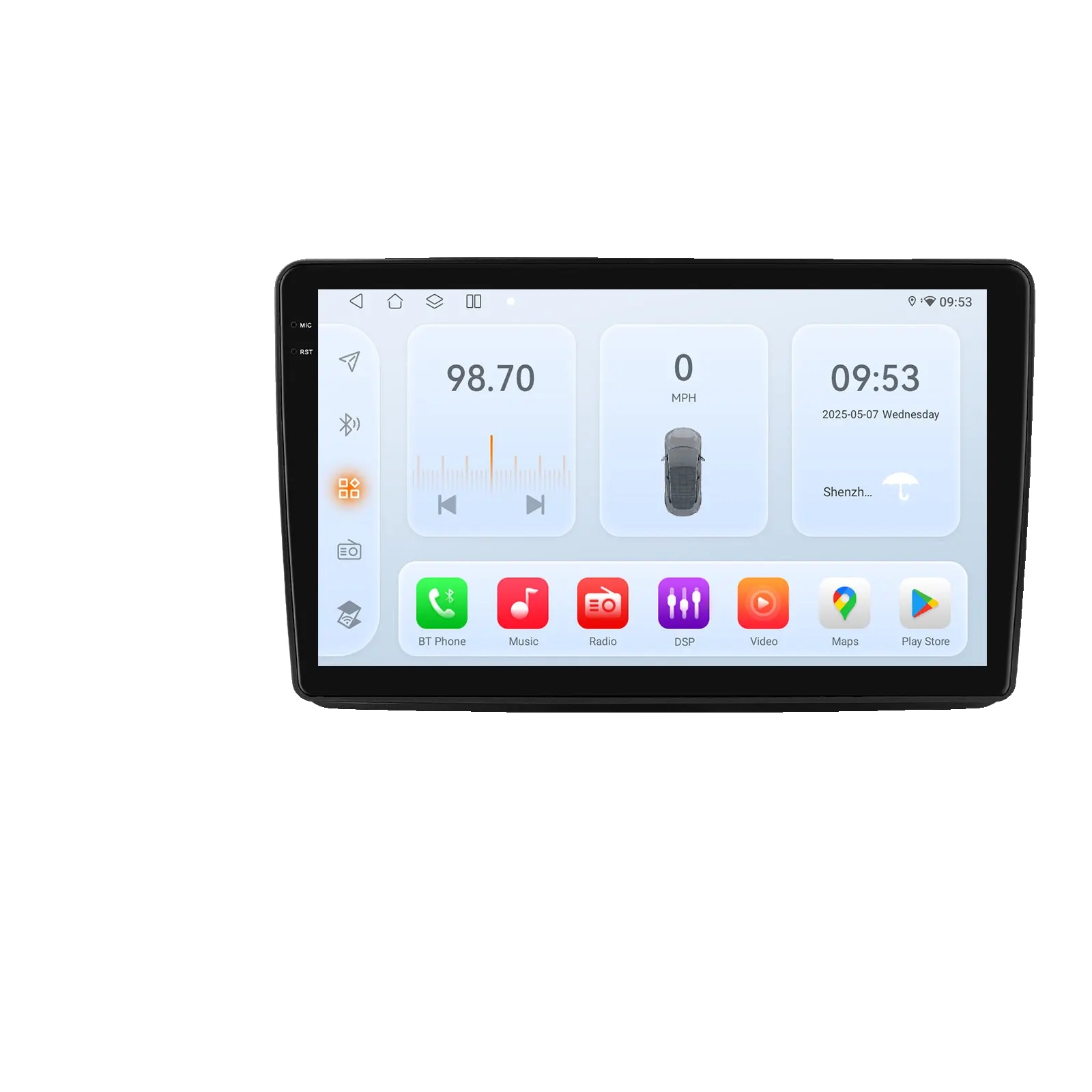 Auto-multimedia-player, Touchscreen-funktionalität, Intelligenter Bildschirm, Kompatibel Mit Fiat Panda 2003 - 2012, Qs1 (8kern 3g 32g)
