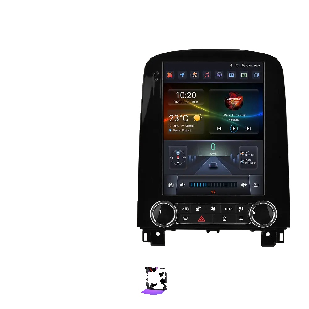 Autoradio, Touchscreen, Multimedia-unterstützung, Kompatibel Mit Renault Scenic 2013-2024, Stereo Gps Navigation, S4