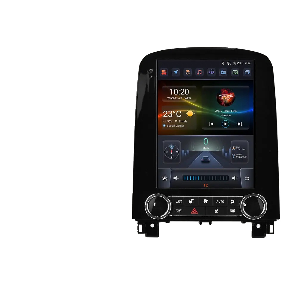 Autoradio, Touchscreen, Multimedia-unterstützung, Kompatibel Mit Renault Scenic 2013-2024, Stereo Gps Navigation, S2 Ahd Aipro
