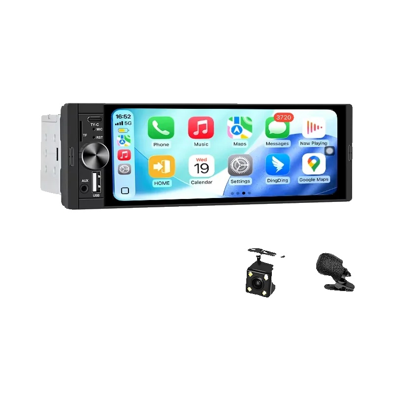 Carplay, Touchscreen-schnittstelle, Rückansicht, K50 Verkabeltes Carplay+mic+kamera