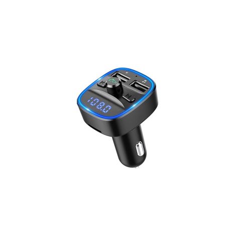 Fm-transmitter, Bluetooth-freisprecheinrichtung Fürs Auto Mit 2 Usb-anschlüssen, Zigarettenanzünder-ladegerät, Kompatibel Mit Mp3-player, Tf-karte Und Disc.
